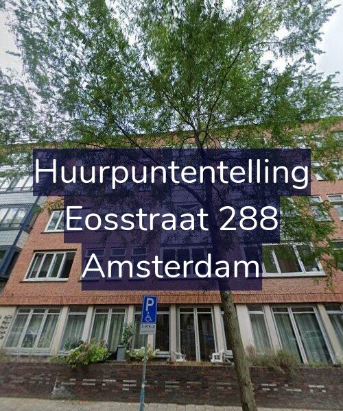 Foto gevel Huurpuntentelling voor Eosstraat 288, Amsterdam
