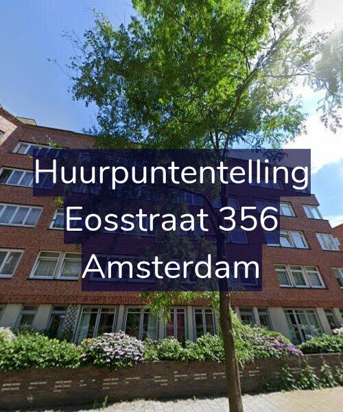 Foto gevel Huurpuntentelling voor Eosstraat 356, Amsterdam