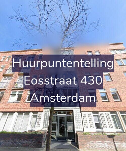Foto gevel Huurpuntentelling voor Eosstraat 430, Amsterdam