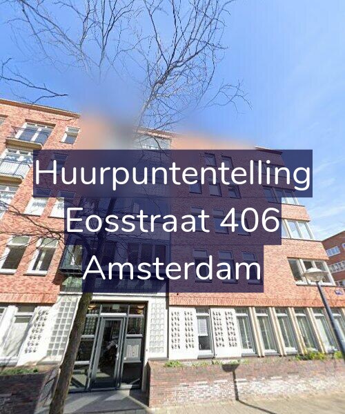Foto gevel Huurpuntentelling voor Eosstraat 406, Amsterdam