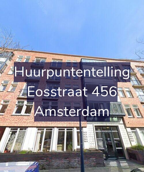 Foto gevel Huurpuntentelling voor Eosstraat 456, Amsterdam