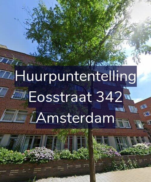 Foto gevel Huurpuntentelling voor Eosstraat 342, Amsterdam