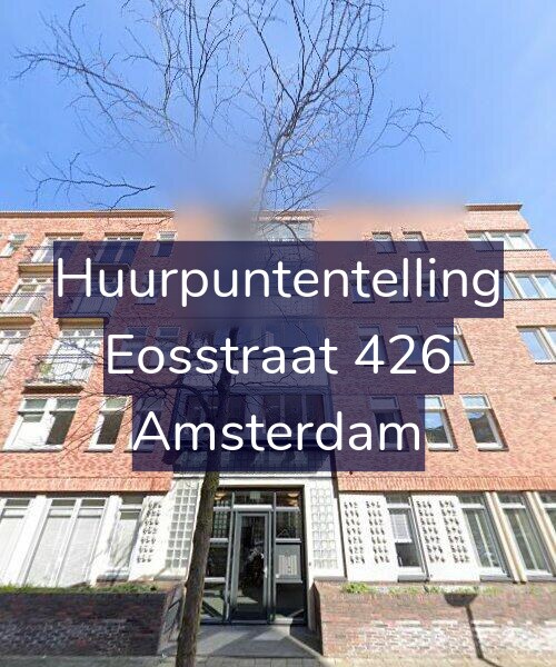Foto gevel Huurpuntentelling voor Eosstraat 426, Amsterdam