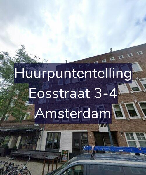 Foto gevel Huurpuntentelling voor Eosstraat 3-4, Amsterdam
