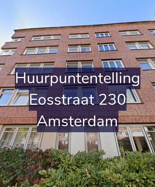 Foto gevel Huurpuntentelling voor Eosstraat 230, Amsterdam