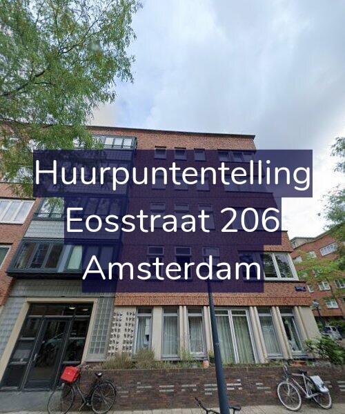 Foto gevel Huurpuntentelling voor Eosstraat 206, Amsterdam