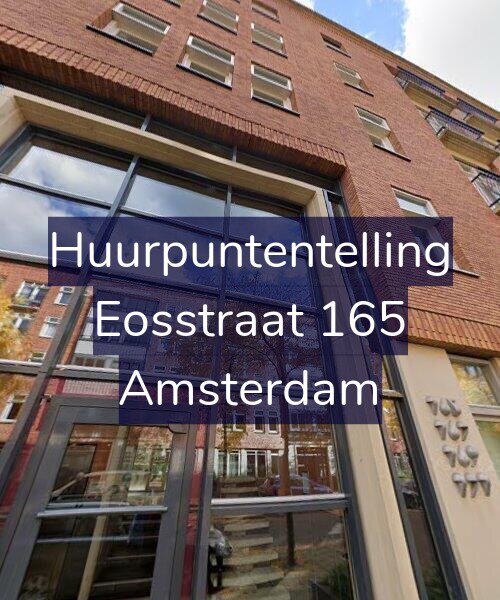 Foto gevel Huurpuntentelling voor Eosstraat 165, Amsterdam
