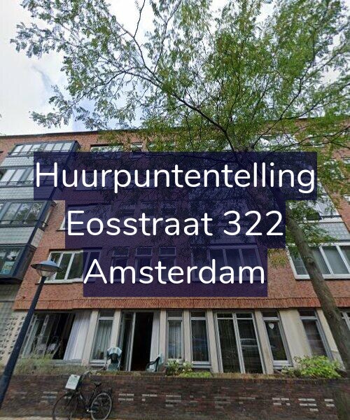 Foto gevel Huurpuntentelling voor Eosstraat 322, Amsterdam
