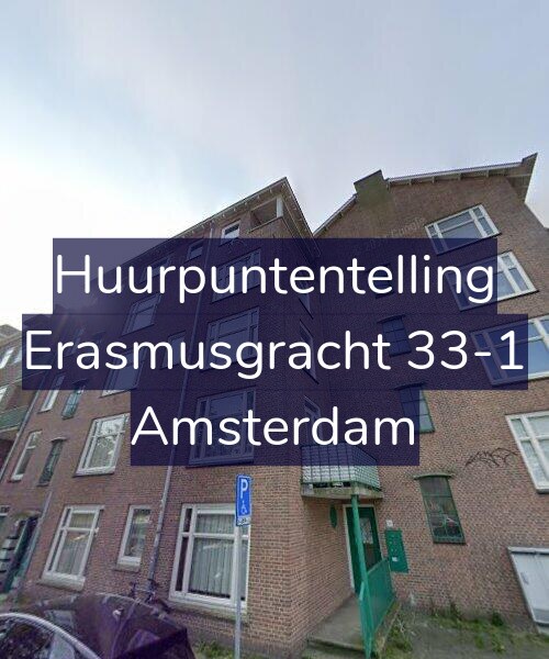 Foto gevel Huurpuntentelling voor Erasmusgracht 33-1, Amsterdam