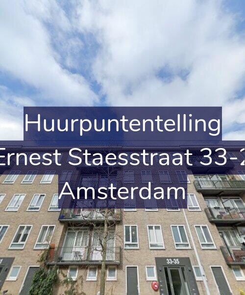 Foto gevel Huurpuntentelling voor Ernest Staesstraat 33-2, Amsterdam
