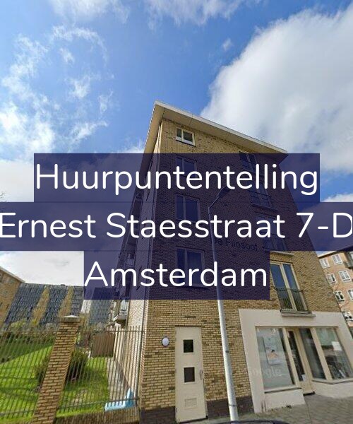 Foto gevel Huurpuntentelling voor Ernest Staesstraat 7-D, Amsterdam