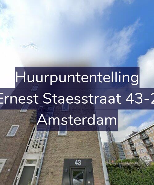 Foto gevel Huurpuntentelling voor Ernest Staesstraat 43-2, Amsterdam