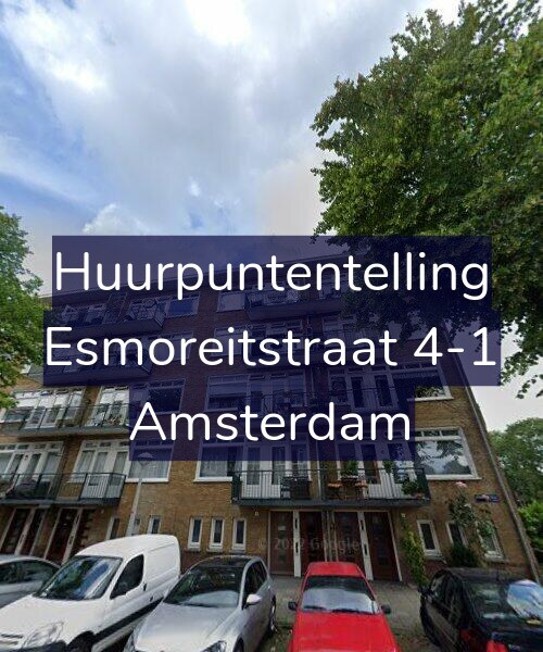 Foto gevel Huurpuntentelling voor Esmoreitstraat 4-1, Amsterdam