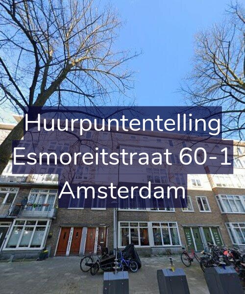 Foto gevel Huurpuntentelling voor Esmoreitstraat 60-1, Amsterdam