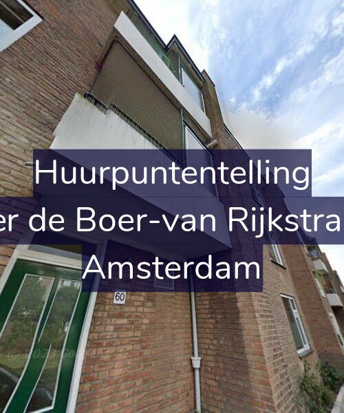 Foto gevel Huurpuntentelling voor Esther de Boer-van Rijkstraat 60, Amsterdam