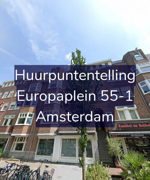 Foto gevel Huurpuntentelling voor Europaplein 55-1, Amsterdam