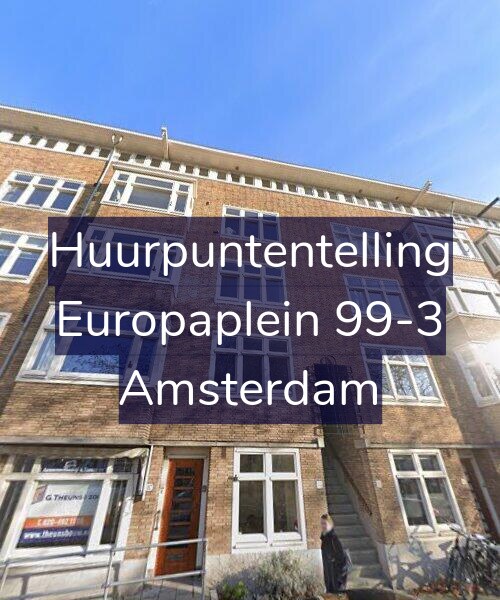 Foto gevel Huurpuntentelling voor Europaplein 99-3, Amsterdam