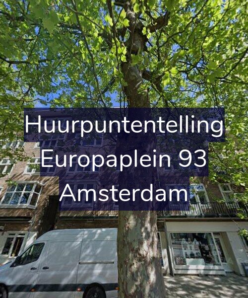 Foto gevel Huurpuntentelling voor Europaplein 93, Amsterdam