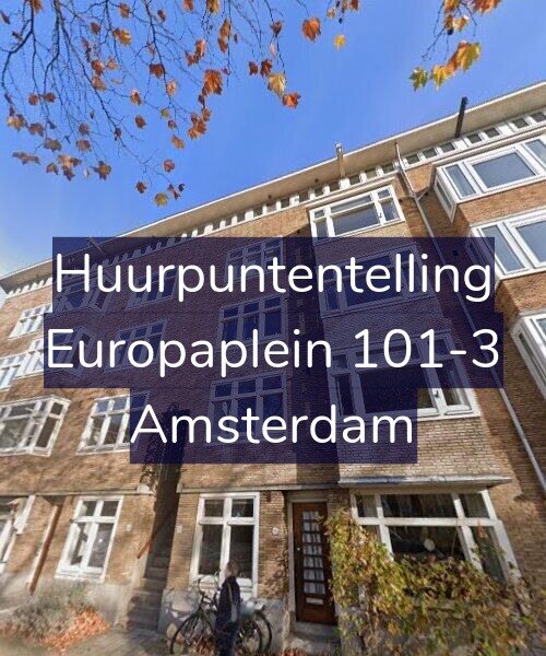 Foto gevel Huurpuntentelling voor Europaplein 101-3, Amsterdam