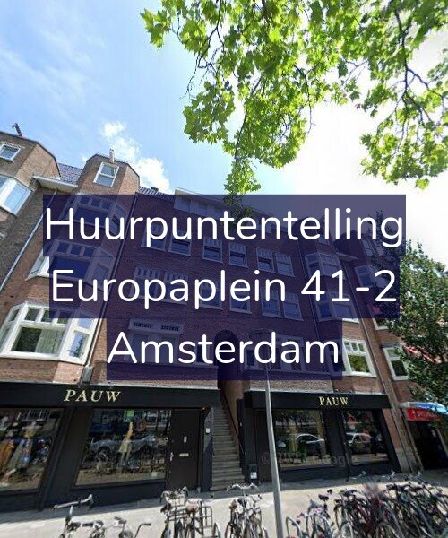 Foto gevel Huurpuntentelling voor Europaplein 41-2, Amsterdam