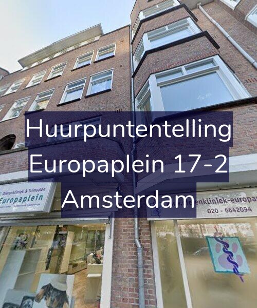 Foto gevel Huurpuntentelling voor Europaplein 17-2, Amsterdam