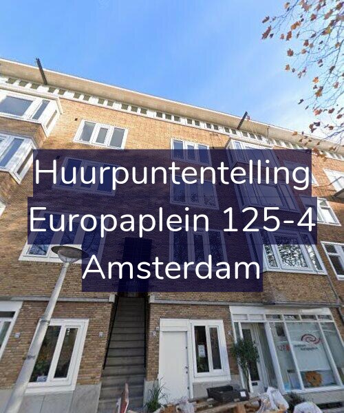 Foto gevel Huurpuntentelling voor Europaplein 125-4, Amsterdam