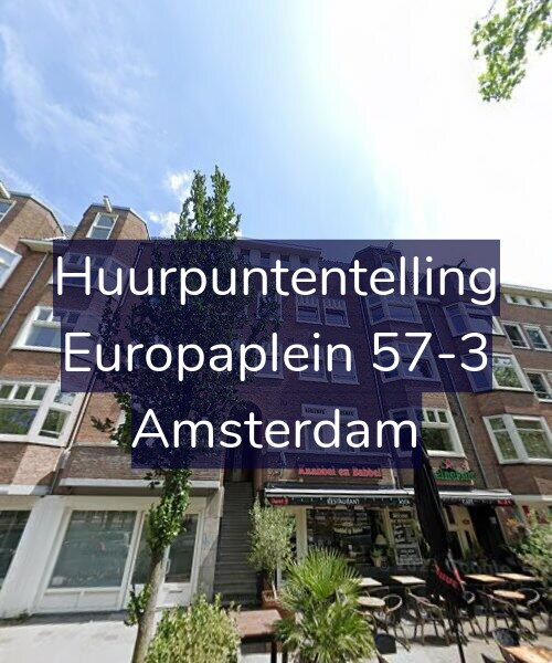 Foto gevel Huurpuntentelling voor Europaplein 57-3, Amsterdam