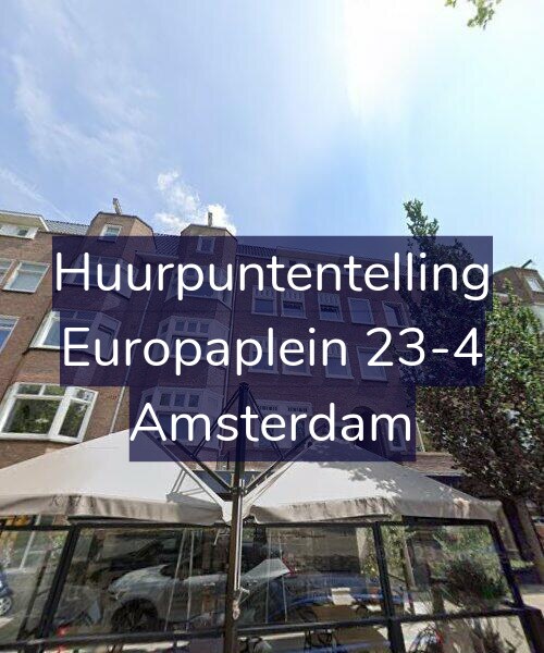 Foto gevel Huurpuntentelling voor Europaplein 23-4, Amsterdam