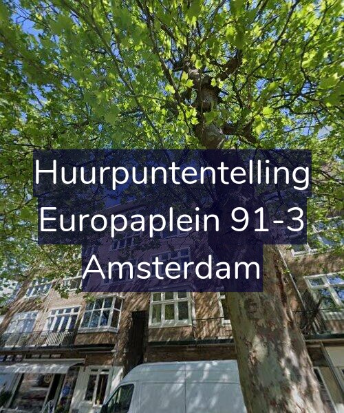 Foto gevel Huurpuntentelling voor Europaplein 91-3, Amsterdam