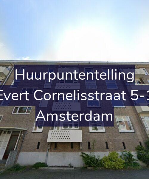 Foto gevel Huurpuntentelling voor Evert Cornelisstraat 5-1, Amsterdam