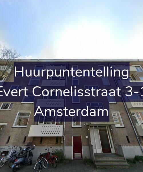 Foto gevel Huurpuntentelling voor Evert Cornelisstraat 3-1, Amsterdam