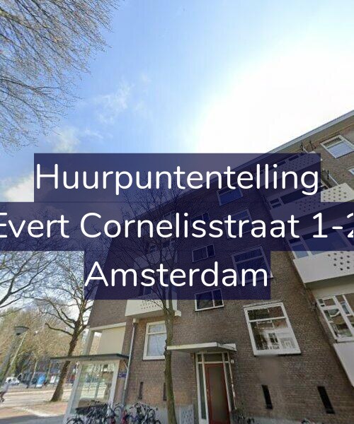 Foto gevel Huurpuntentelling voor Evert Cornelisstraat 1-2, Amsterdam