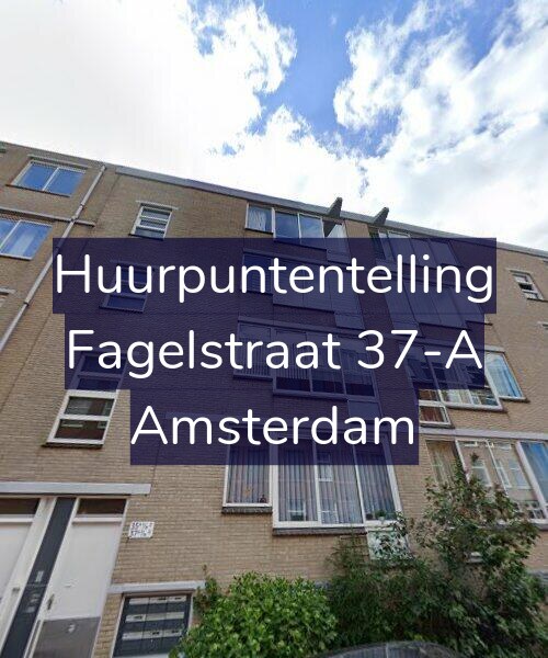 Foto gevel Huurpuntentelling voor Fagelstraat 37-A, Amsterdam