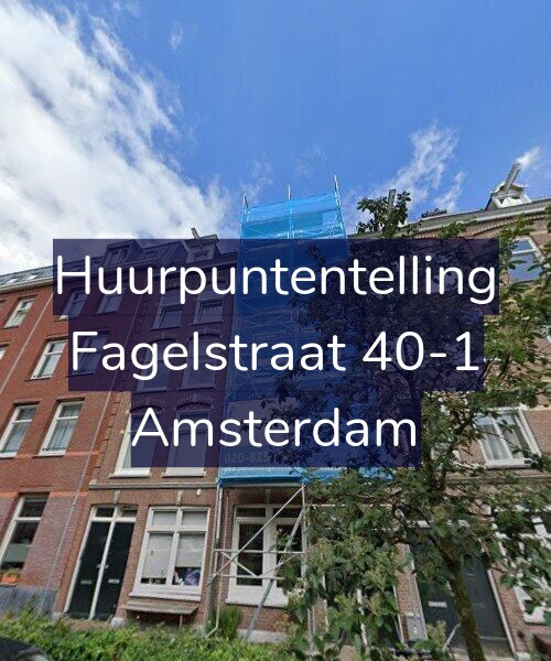 Foto gevel Huurpuntentelling voor Fagelstraat 40-1, Amsterdam