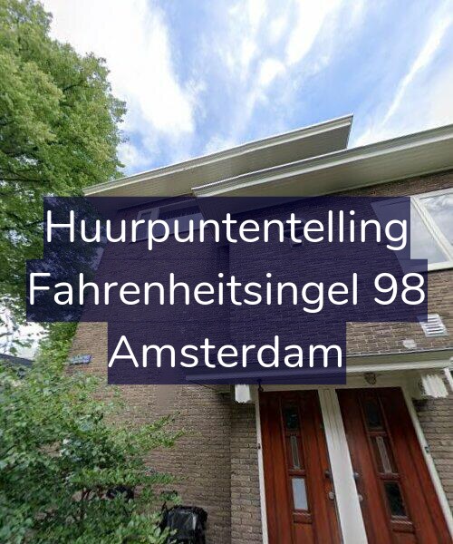 Foto gevel Huurpuntentelling voor Fahrenheitsingel 98, Amsterdam