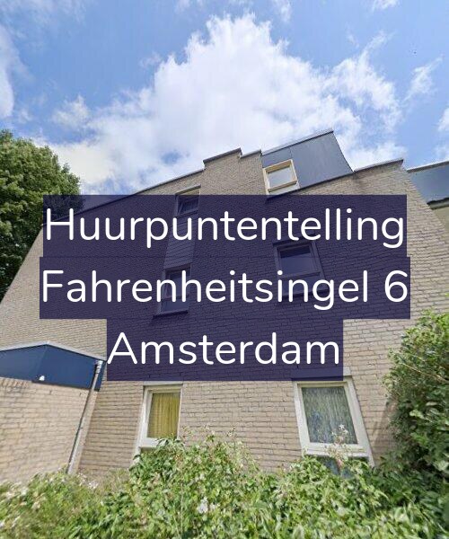 Foto gevel Huurpuntentelling voor Fahrenheitsingel 6, Amsterdam