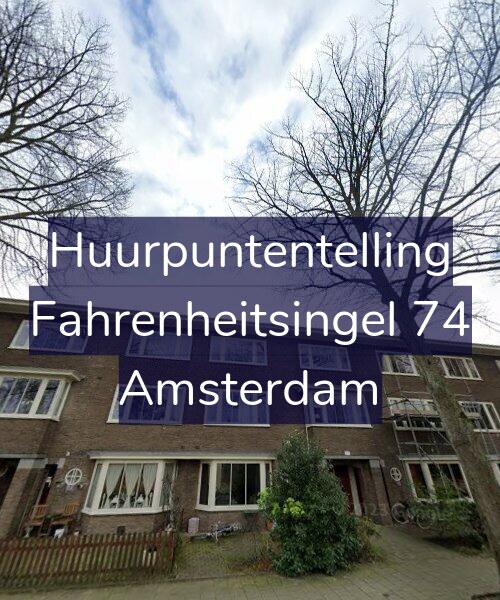 Foto gevel Huurpuntentelling voor Fahrenheitsingel 74, Amsterdam