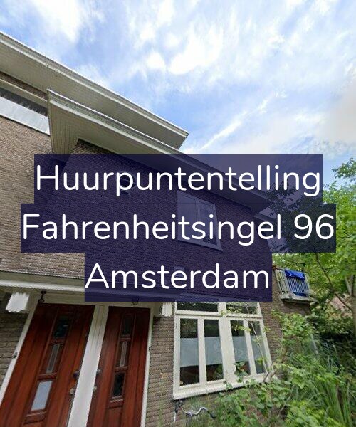 Foto gevel Huurpuntentelling voor Fahrenheitsingel 96, Amsterdam