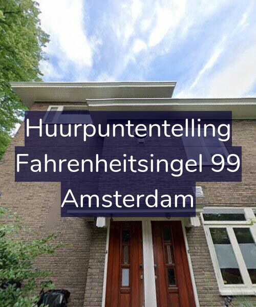 Foto gevel Huurpuntentelling voor Fahrenheitsingel 99, Amsterdam