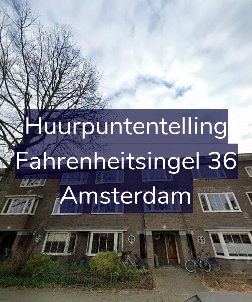 Foto gevel Huurpuntentelling voor Fahrenheitsingel 36, Amsterdam
