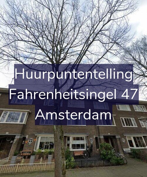 Foto gevel Huurpuntentelling voor Fahrenheitsingel 47, Amsterdam
