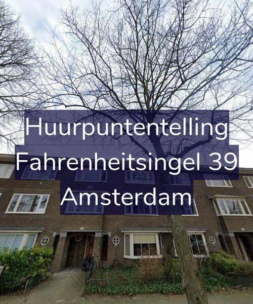Foto gevel Huurpuntentelling voor Fahrenheitsingel 39, Amsterdam