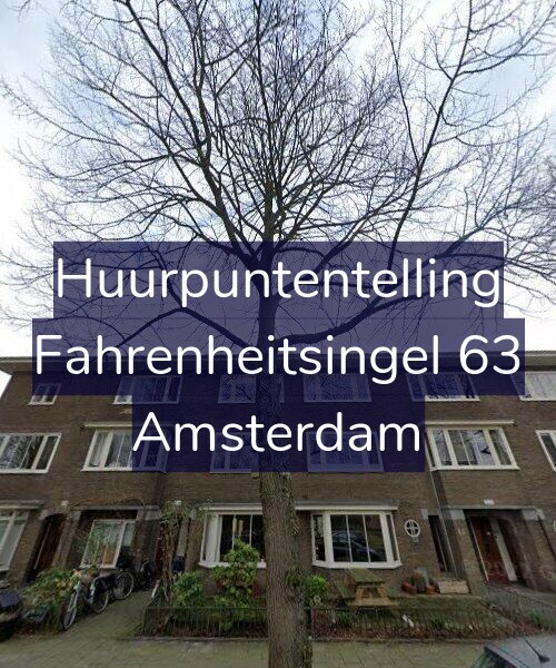 Foto gevel Huurpuntentelling voor Fahrenheitsingel 63, Amsterdam
