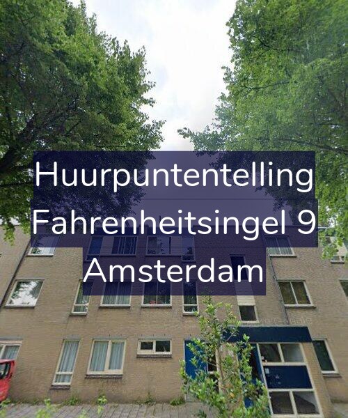 Foto gevel Huurpuntentelling voor Fahrenheitsingel 9, Amsterdam