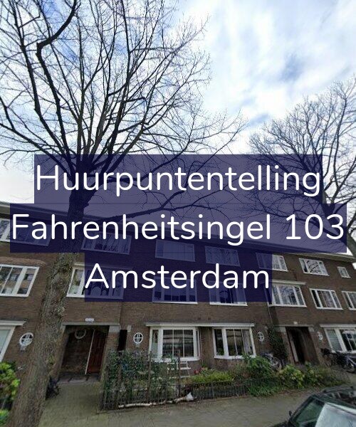 Foto gevel Huurpuntentelling voor Fahrenheitsingel 103, Amsterdam