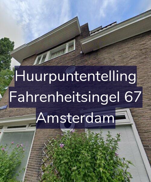 Foto gevel Huurpuntentelling voor Fahrenheitsingel 67, Amsterdam