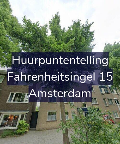 Foto gevel Huurpuntentelling voor Fahrenheitsingel 15, Amsterdam