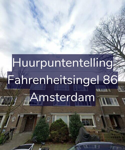 Foto gevel Huurpuntentelling voor Fahrenheitsingel 86, Amsterdam