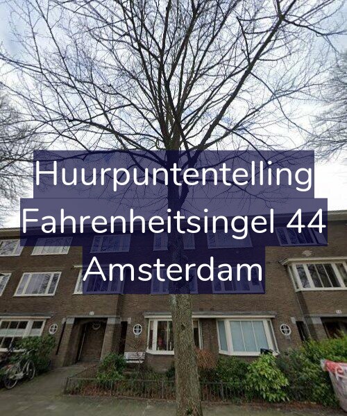 Foto gevel Huurpuntentelling voor Fahrenheitsingel 44, Amsterdam