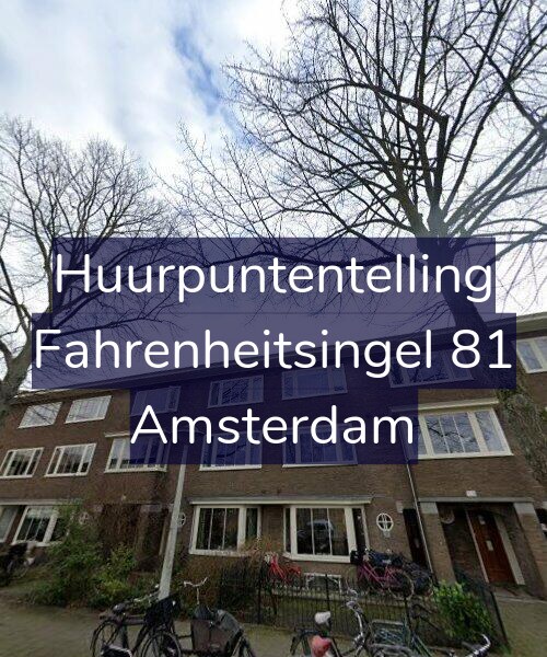 Foto gevel Huurpuntentelling voor Fahrenheitsingel 81, Amsterdam